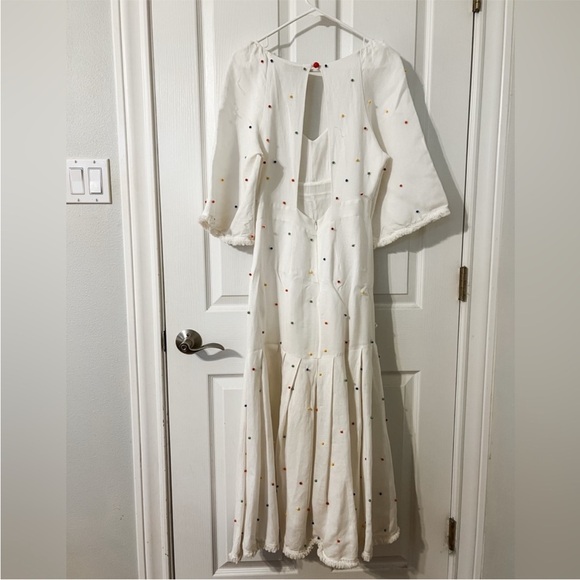 FARM Rio White Dress with Colorful Dots - Picture 3 of 6